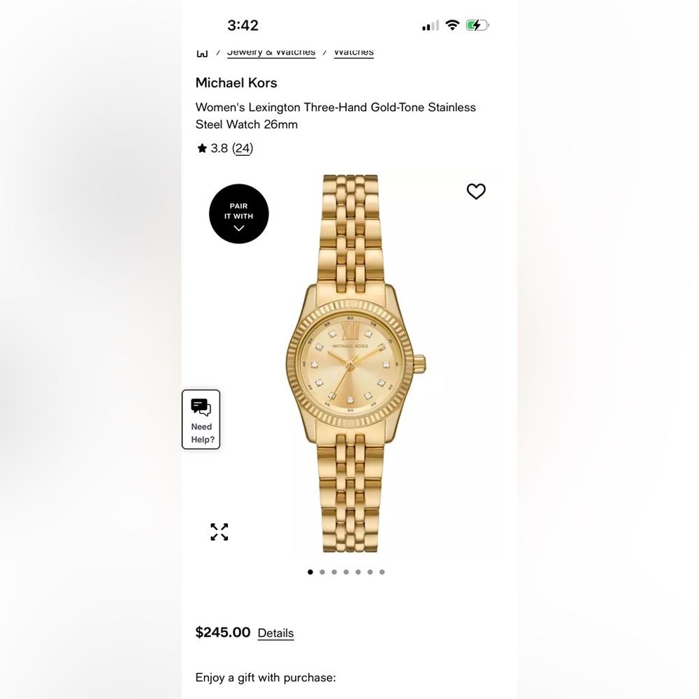Michael Kors Radiant Gold Women's Watch. Brand New! Never Worn!